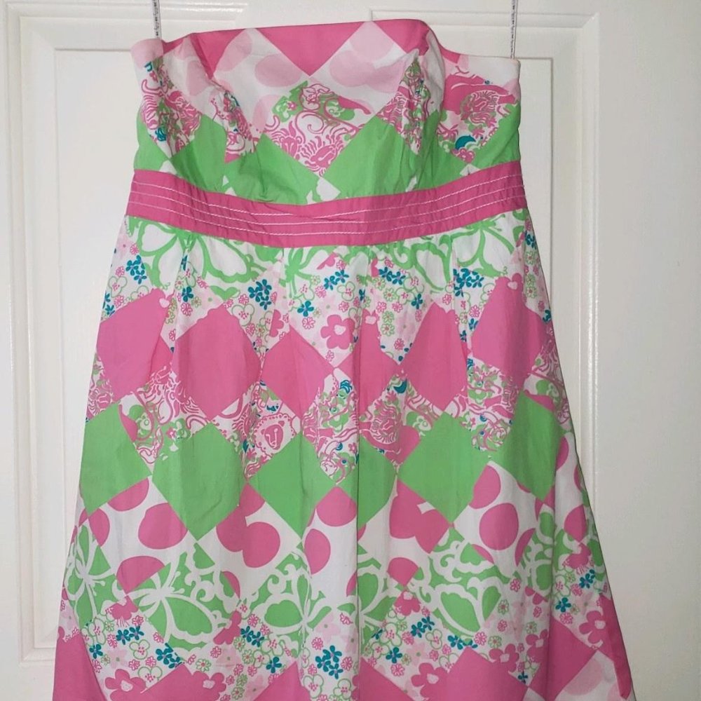 Lilly Pulitzer Patchwork Dress - Size 8